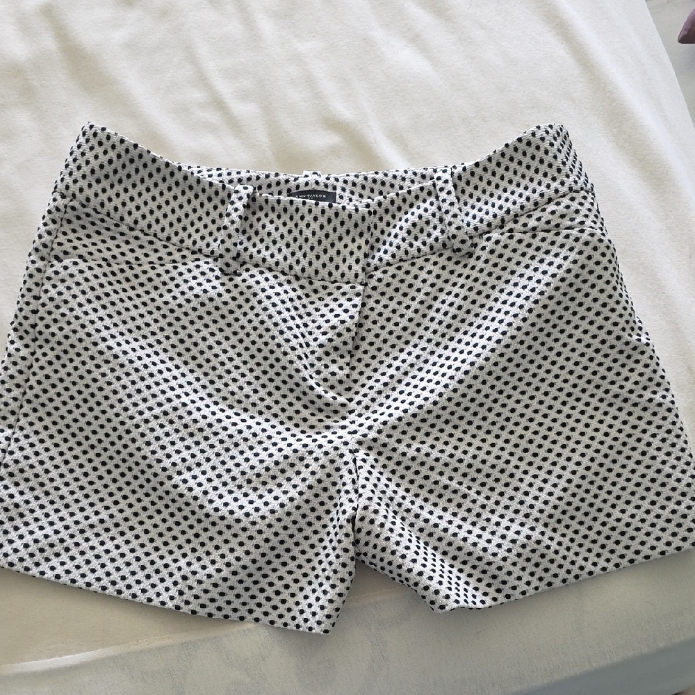Ann Taylor Black and White Patterned Women's Shorts